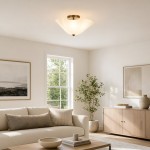 Esmay Modern Wavy Glass Fazzo Flush Mount Ceiling Light