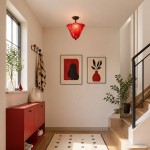 Catalina Contemporary Colored Glass Petal Fazzo Ceiling Light