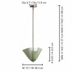 Franklin Modern Shell Glass Fazzo Pendant Light