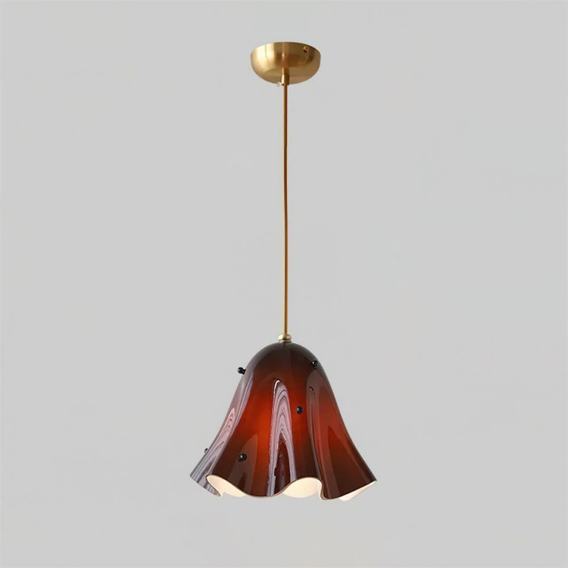 Hadrian Vintage Glass Flower Fazzo Pendant