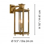 Harlan Industrial Metal Outdoor Wall Sconce