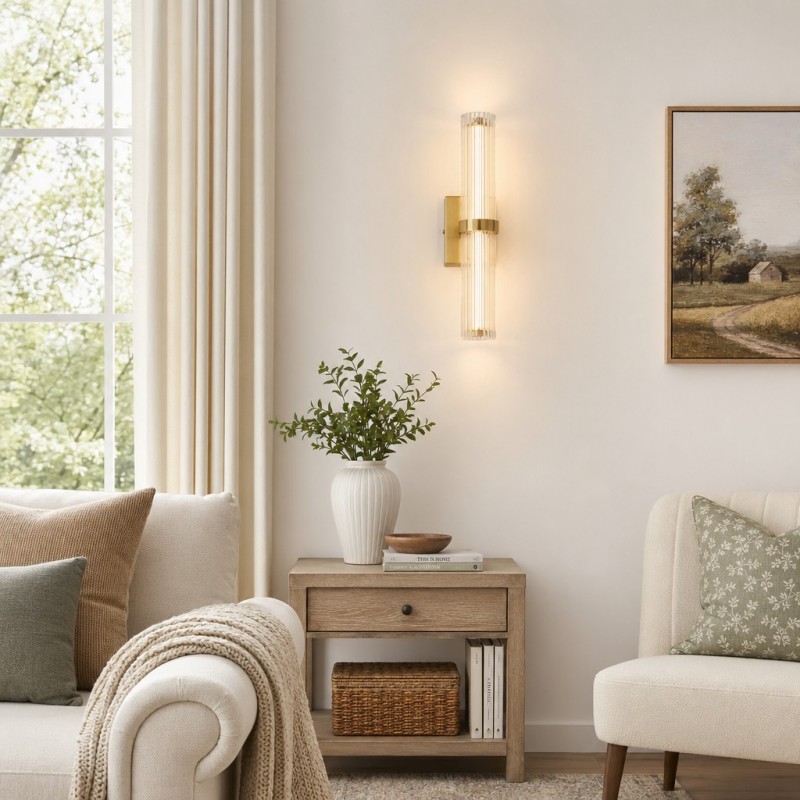 Saelin Modern LED Tube Acrylic Wall Sconce