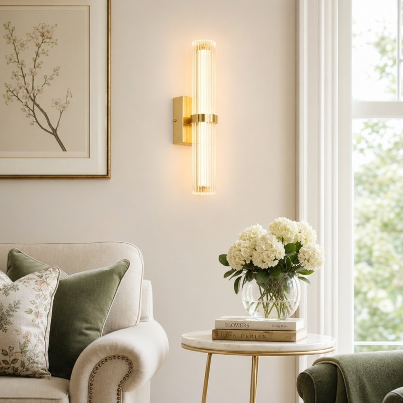 Saelin Modern LED Tube Acrylic Wall Sconce