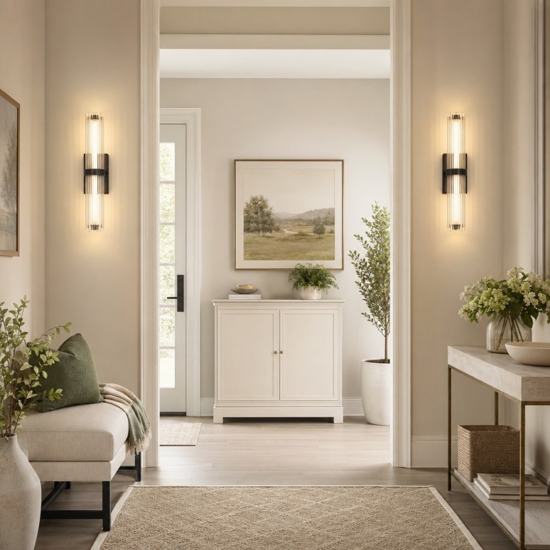 Saelin Modern LED Tube Acrylic Wall Sconce