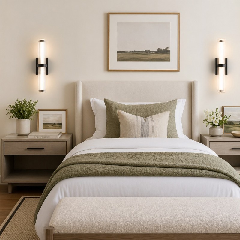 Saelin Modern LED Tube Acrylic Wall Sconce