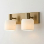 Aura Modern Brass Cylinder Porcelain Wall Sconce