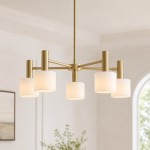 Aura Modern Linear Porcelain Chandelier