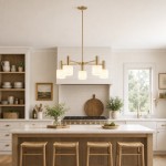 Aura Mid-Century Brass Porcelain Cylinder Chandelier