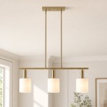 Aura Modern Linear Porcelain Chandelier