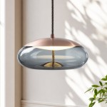 Lewis Modern LED Geometric Glass Pendant Light