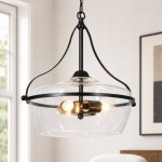 Lewis Modern LED Geometric Glass Pendant Light