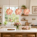 Viviana French Country Glass Petal Pendant Lights