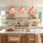 Viviana French Country Glass Petal Pendant Lights