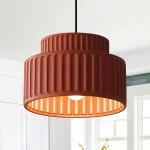 Vyndorix Farmhouse Hat Shaped Alabaster Pendant Light