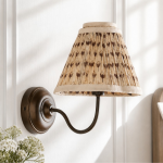 Brant Modern Hammered Glass Dome Vanity Wall Light