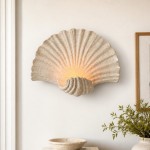 Bellamy Elegant Nautral Shell Resin Wall Light