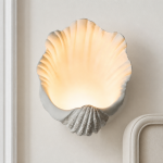 Layton French Coastal Shell Wall Sconce