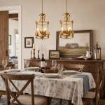 Bailee Vintage Decorative Leaf 3-Light Metal Lantern Pendant Light