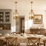 Bailee Vintage Decorative Leaf 3-Light Metal Lantern Pendant Light