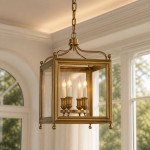 Bailee Vintage Decorative Leaf 3-Light Metal Lantern Pendant Light