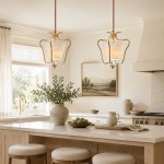 Spencer Vintage French Art Deco Brass Lantern Shell Pendant Light
