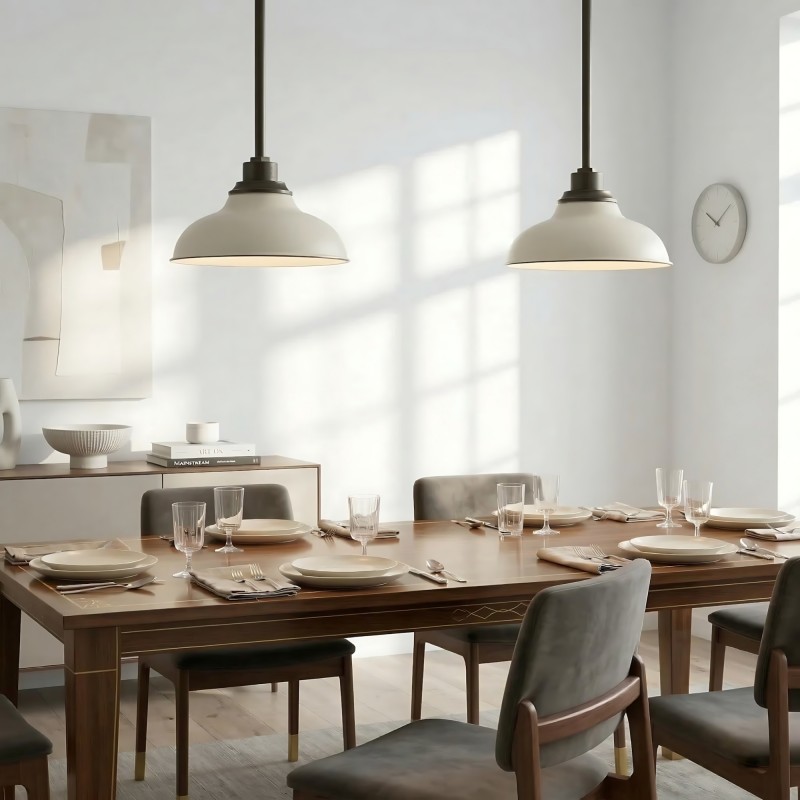 Creed Industrial Dome Metal Pendant Light