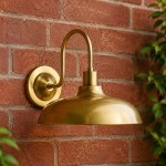 Fidelia Farmhouse Brass Cylinder Glass Wall Sconce