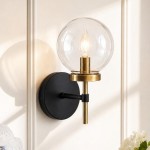 Soluna Modern Ball Glass Wall Sconce