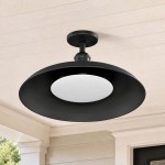 Ozma Stylish Wavy Glass Lantern Flush Mount Ceiling Light