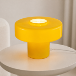Dervish Wabi-Sabi Pleated Wooden Small Table Lamp