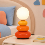 Paloma Small Ceramic USB LED Art Deco Table Lamp