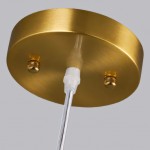 Vylith Brass Cognac Glass Single Hanging Lamp