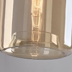 Vylith Brass Cognac Glass Single Hanging Lamp