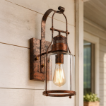 Ashby Vintage Linen Shade Wall Light
