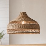 Wisteria Handmade Woven Rattan Pendant Light