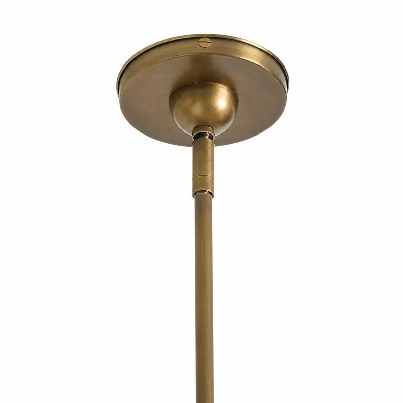Naomi Modern White Pleated Fabric Brass Pendant Light