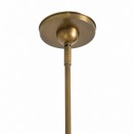 Naomi Modern White Pleated Fabric Brass Pendant Light