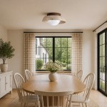 Arthur Modern Travertine Round Semi Globe Ceiling Light