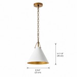 Zadie Vintage Metal Cone Pendant Light