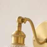 Alaric French Brass And Glass Wall Sconce