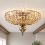 Aura Modern Porcelain Flush Mount Ceiling Light