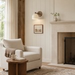 Verai Modern Industrial Cream Metal Dome Wall Sconce