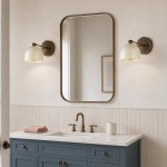 Verai Modern Industrial Cream Metal Dome Wall Sconce