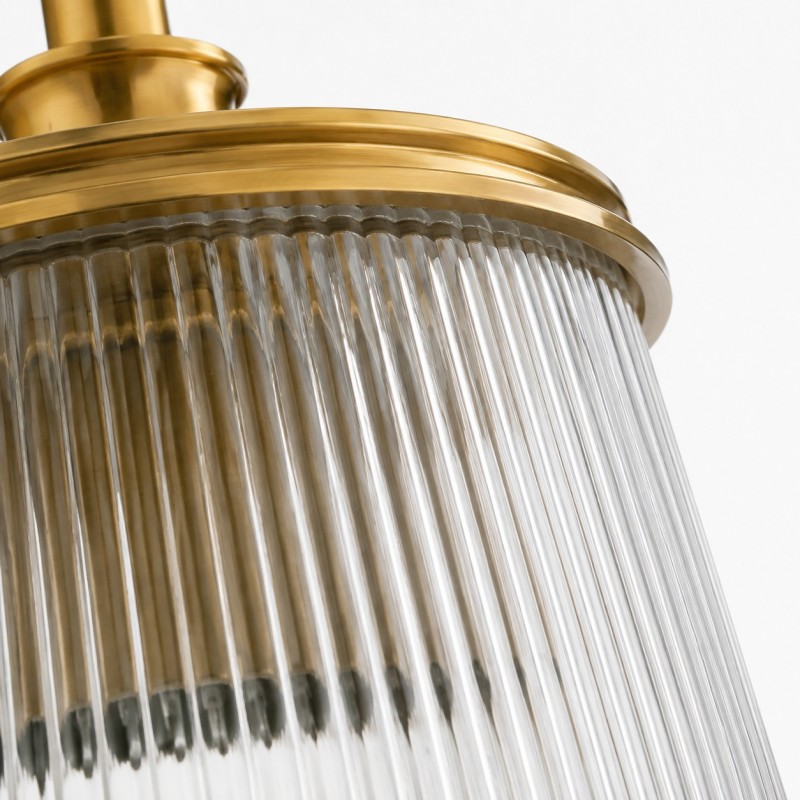 Margot Farmhouse Ribbed Glass 1/2/3 Lights Vanity Wall Sconce