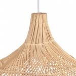 Janvi Rustic Farmhouse Style Rattan Novelty Pendant Light