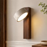 Jarvis Minimalist Travertine Linear LED Wall Lamp