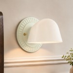 Drusilla Mid Century Modern Aged Brass Looped Arm Vanity Light