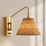 Xanthippe Farmhouse Linen Fabric Wall Sconce