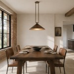 Serenoa Retro Double-Rod Metal Cone Pendant Light