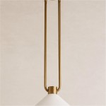 Serenoa Retro Double-Rod Metal Cone Pendant Light